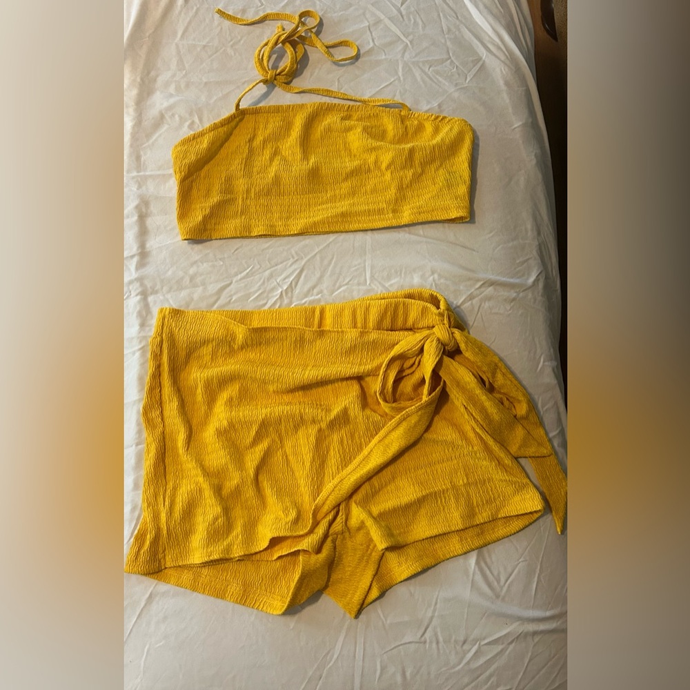 Yellow Two-Piece Set